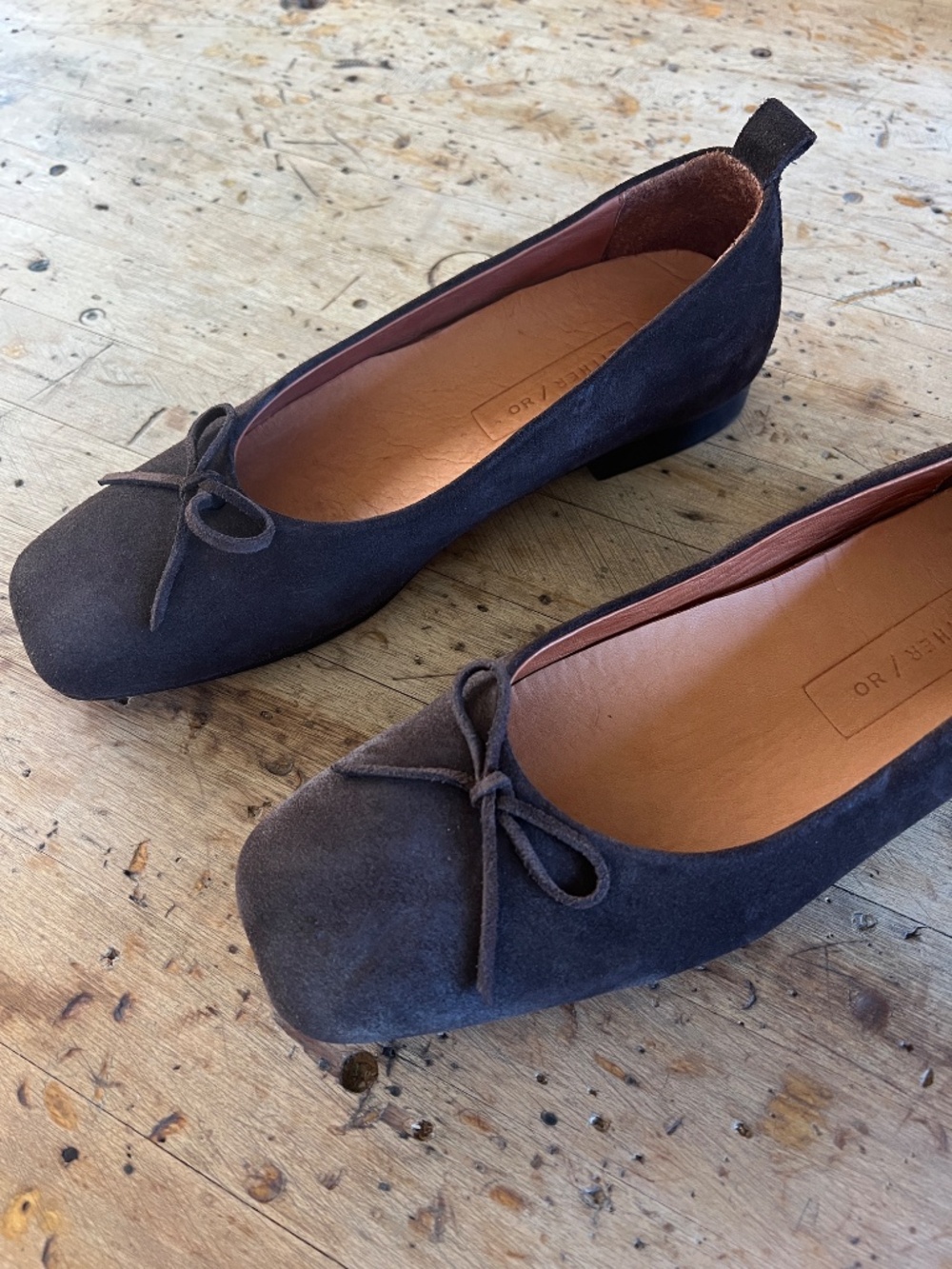 Either / Or Demi Ballet Flat in Chocolate size 38 / 8 - Picture 5 of 9